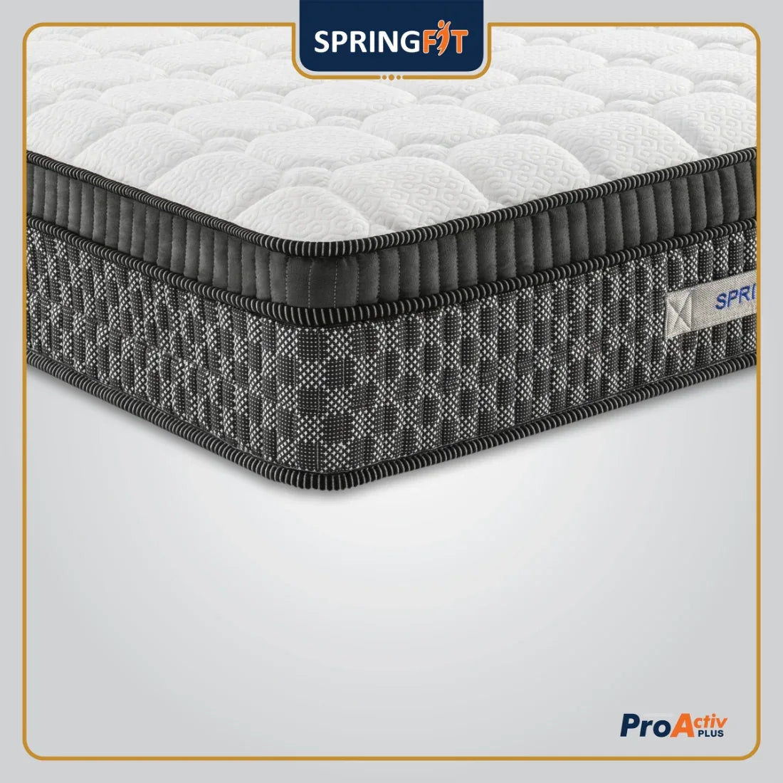 Pro Activ Plus Orthopedic Support HR Foam Queen Mattress 78x60x5 Inch in White Colour - HomeTown