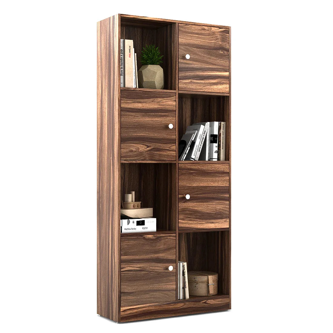 Matrix Book Shelves in Asian Walnut Colour - HomeTown