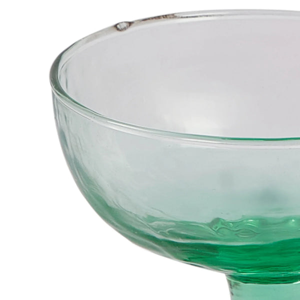 Ikigai Hammered Dessert Bowl Set of 4 in Green Colour dimensions