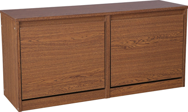 Alder Engineered Wood Shoe Rack in Oak Colour dimensions