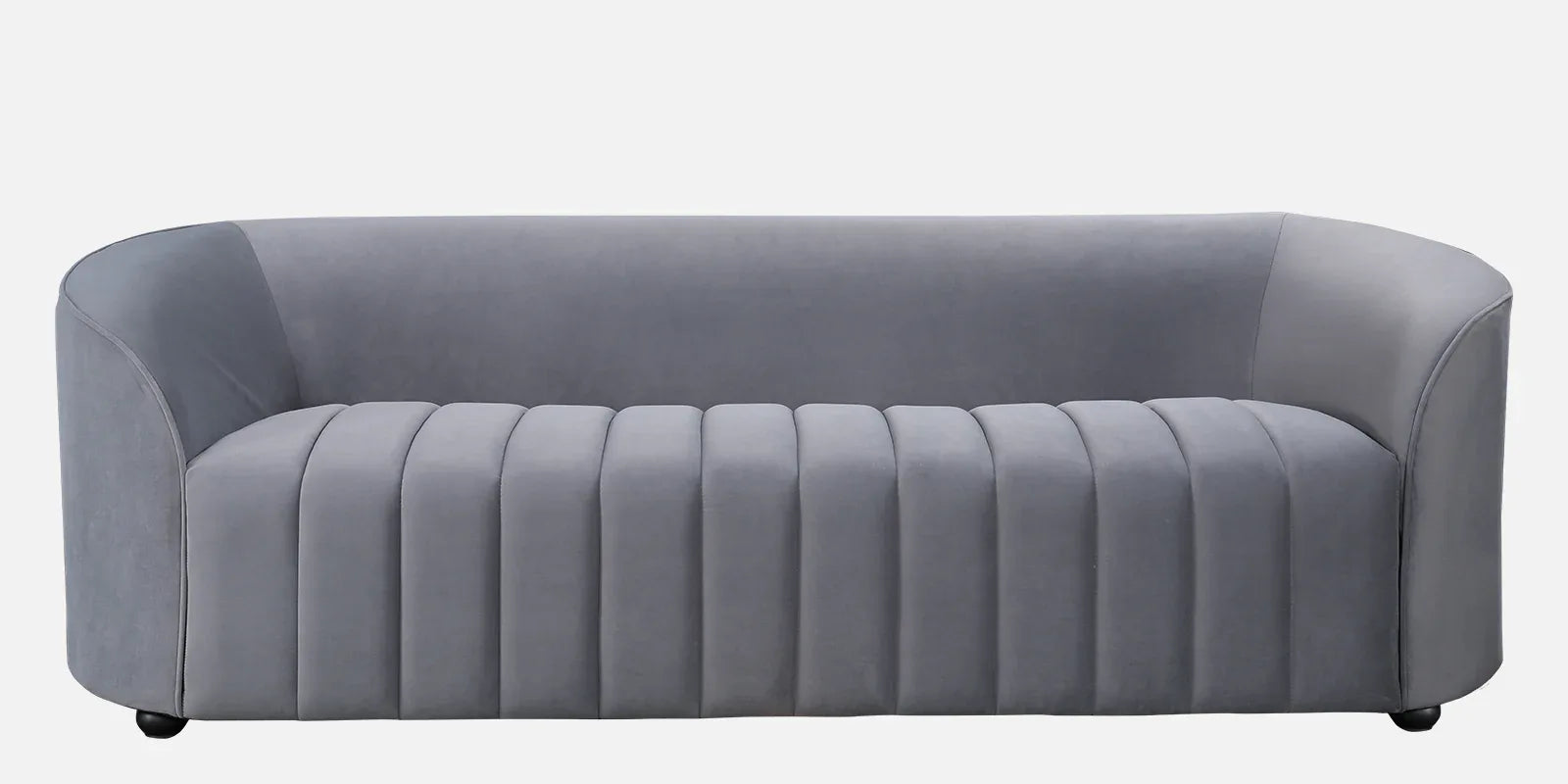 Elise Velvet Fabric Three Seater Sofa - HomeTown