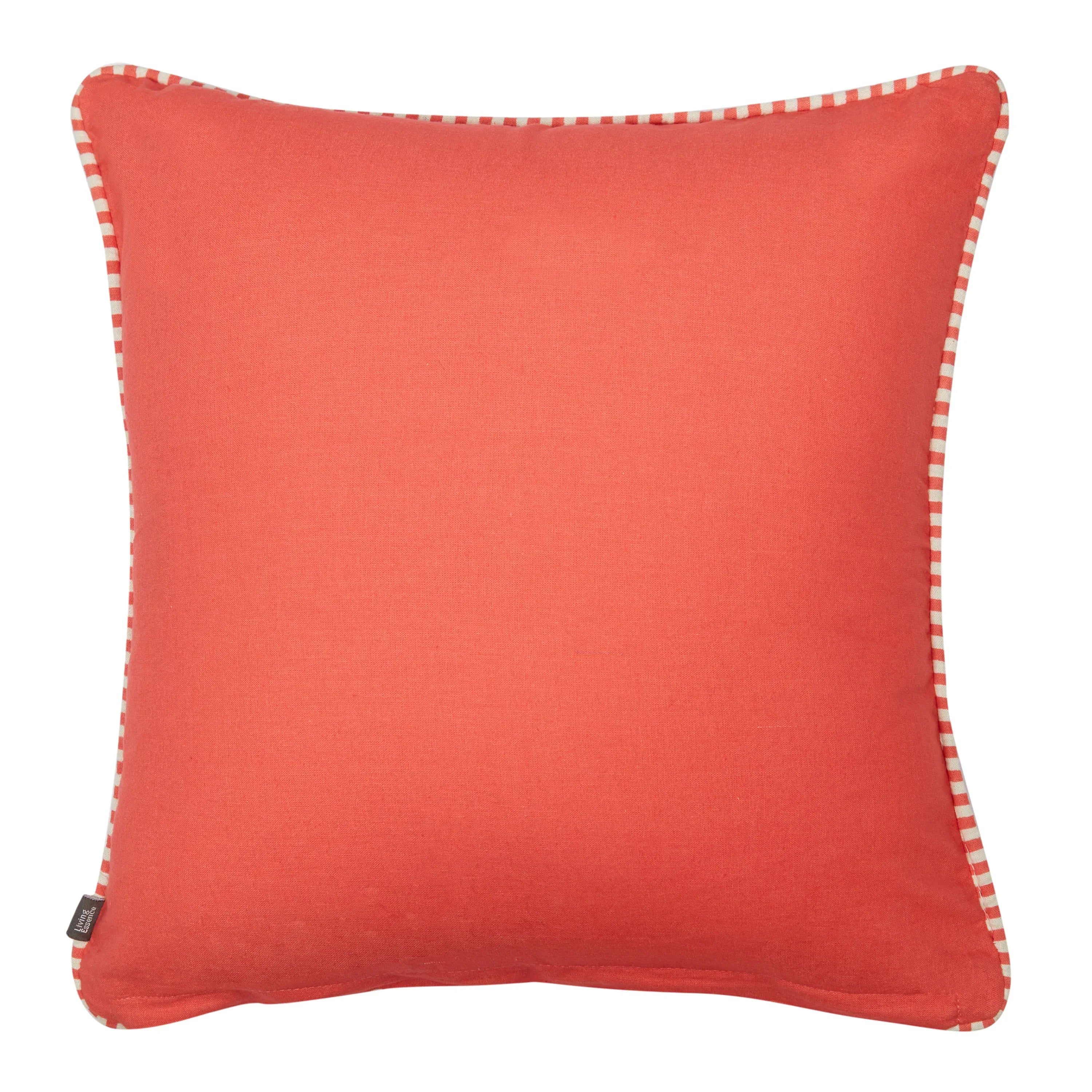 Indian Botanical Cotton Cushion Cover 45x45 cm in Multi Pink Colour - HomeTown