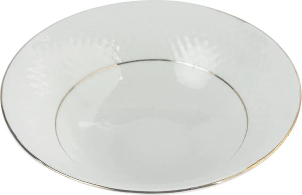 Royal Mezze Bone China Serving Bowl in White Colour dimensions