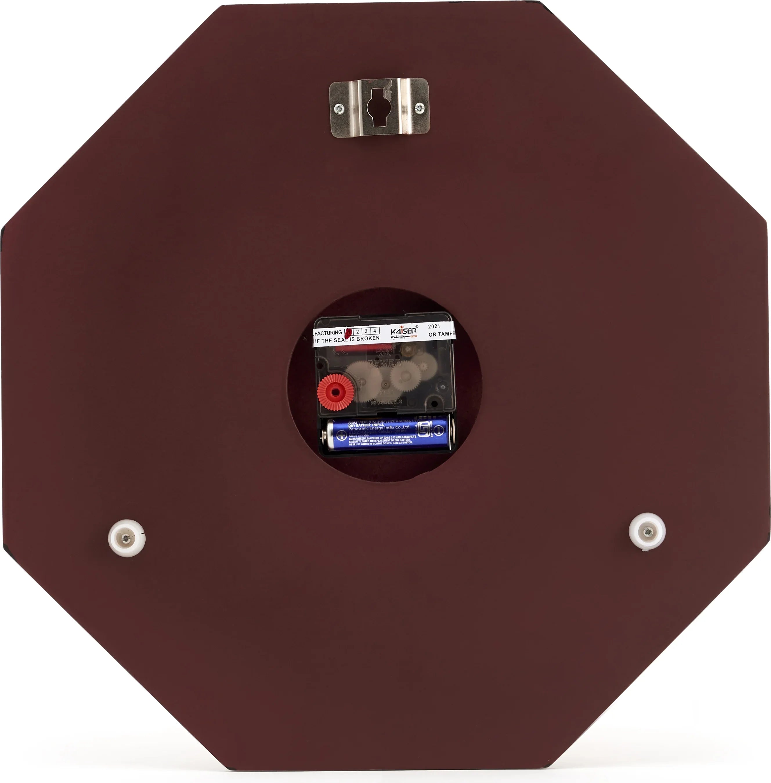 Wooden Wall Clock in White Rose Wood Colour by Kaiser - HomeTown