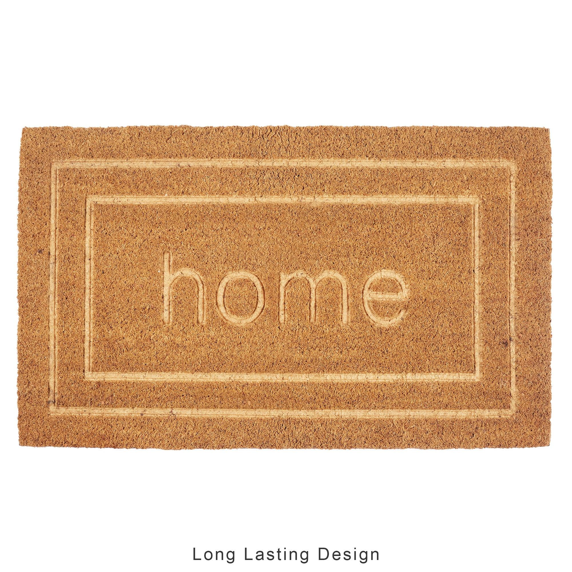 Natura Home Embossed Coir Doormat 45x75 CM in Natural Colour - HomeTown