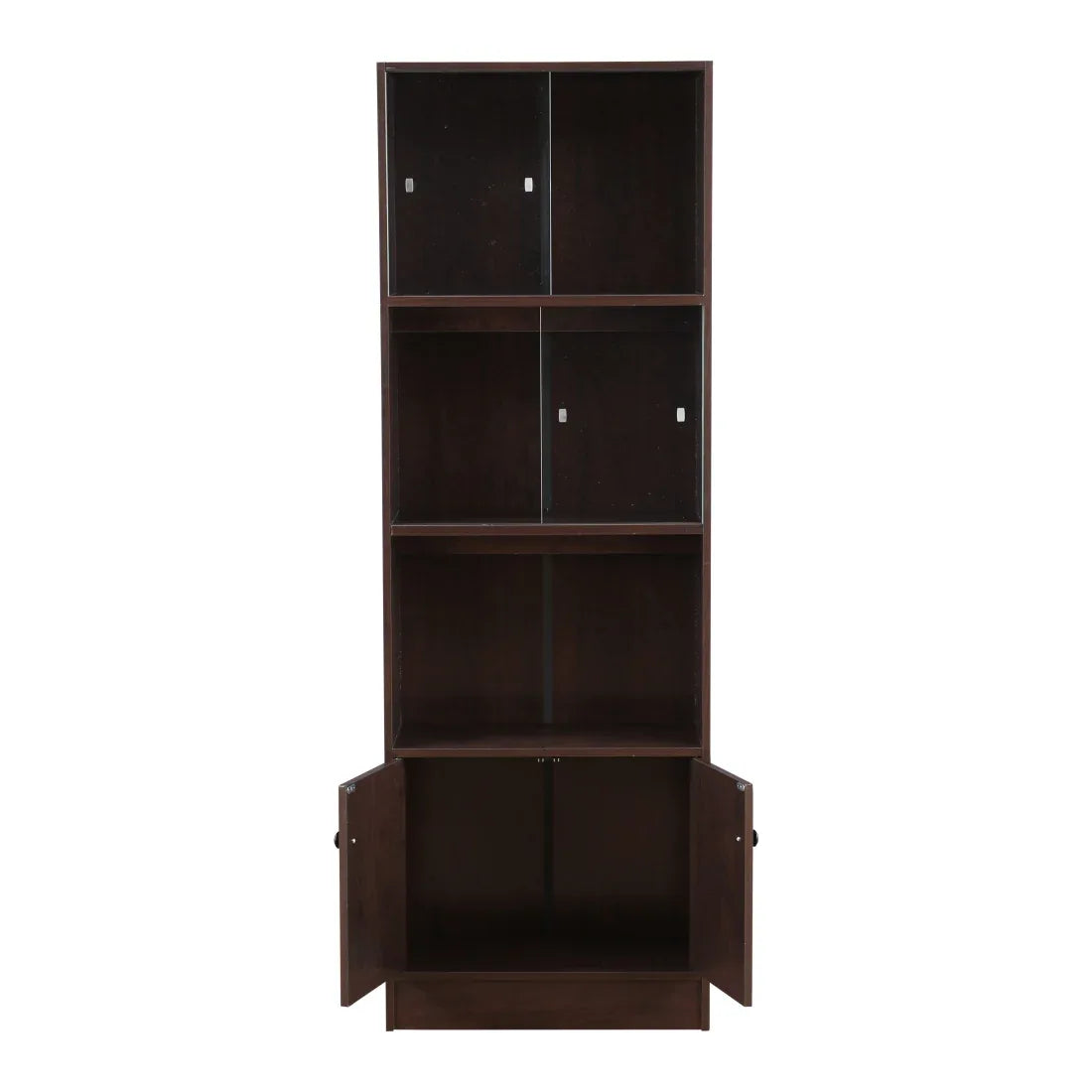 Crony Engineered Wood Medium Book Shelf in Wenge Colour - HomeTown