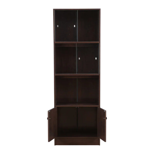 Crony Engineered Wood Medium Book Shelf in Wenge Colour dimensions