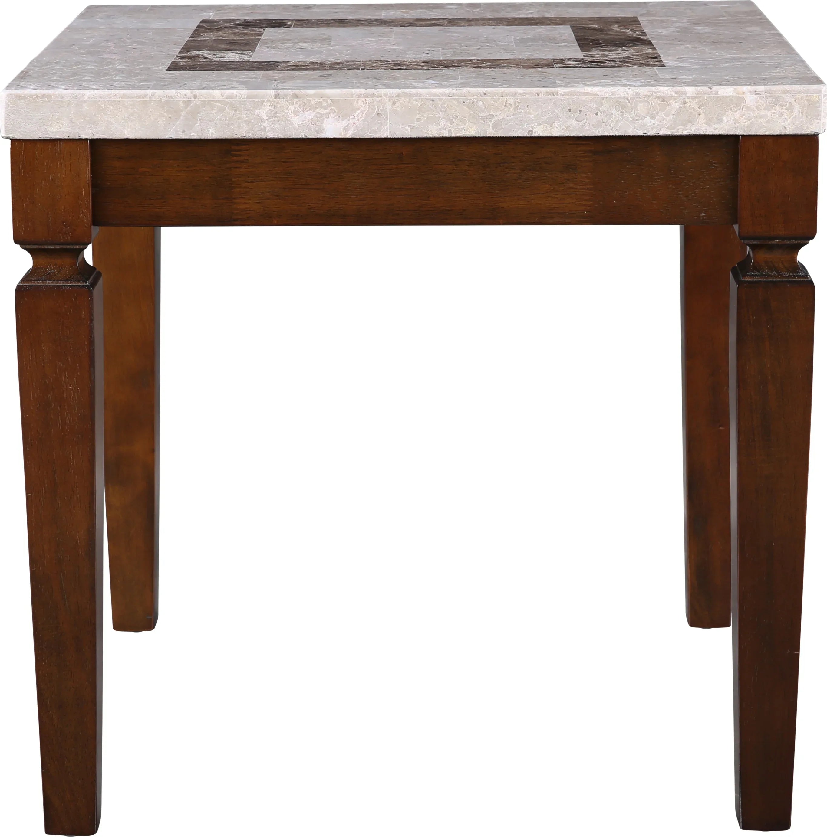 Bliss Marble Top Side Table in Beige Colour - HomeTown