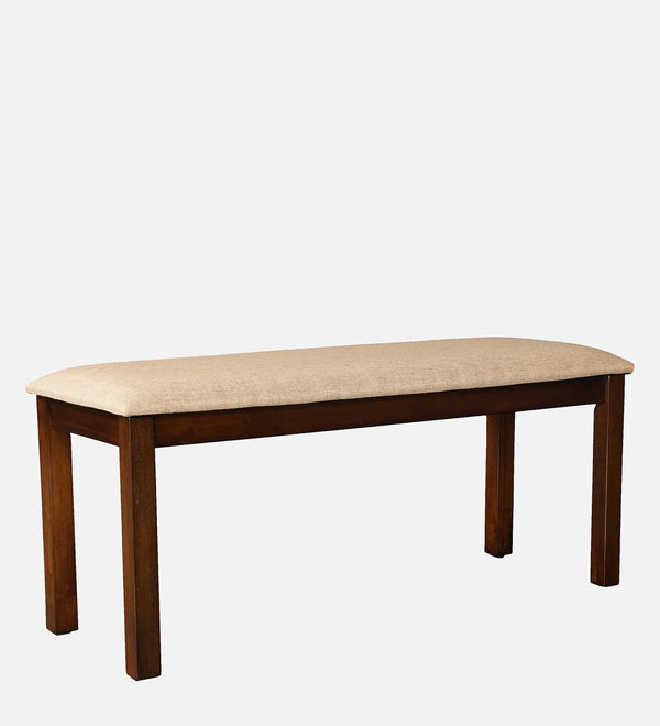Shore Rubber Wood Dining Bench in Rio Brown Colour dimensions