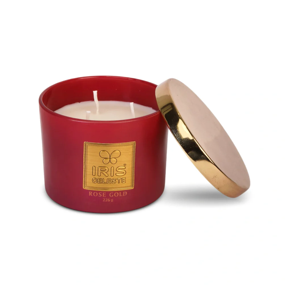 IRIS CELESTE  3 WICK CANDLE ICAC09014RG