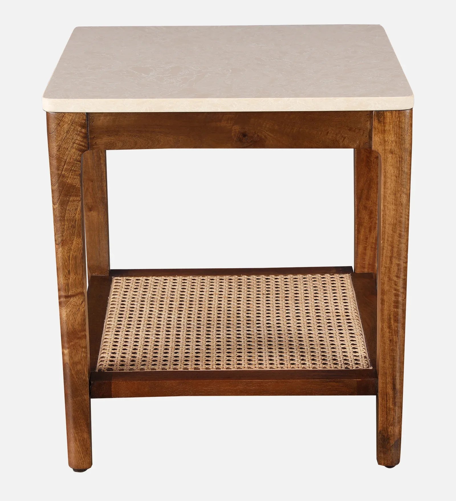 Siam Acacia Wood Side Table in Beige Colour - HomeTown