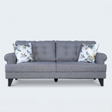 Paddington 3 Seater Sofa in Grey 100% Polyester Fabric