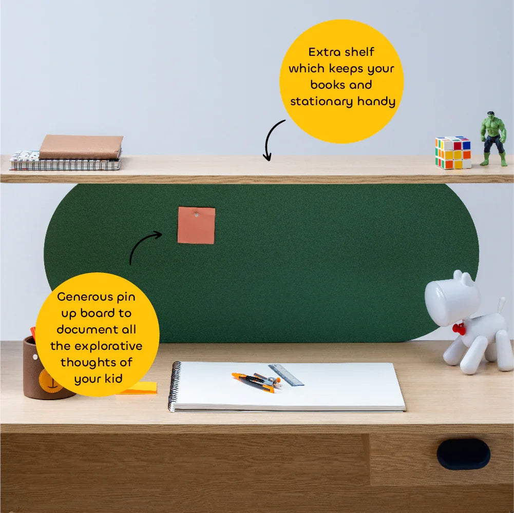 Wizkid Study Desk in Green Colour - HomeTown