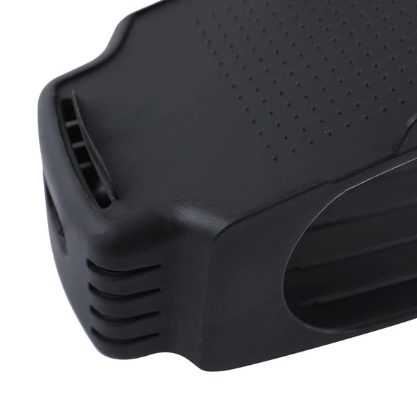 Stereo Plastic Double Deck Shoe Slots Organizer in Black Colour dimensions