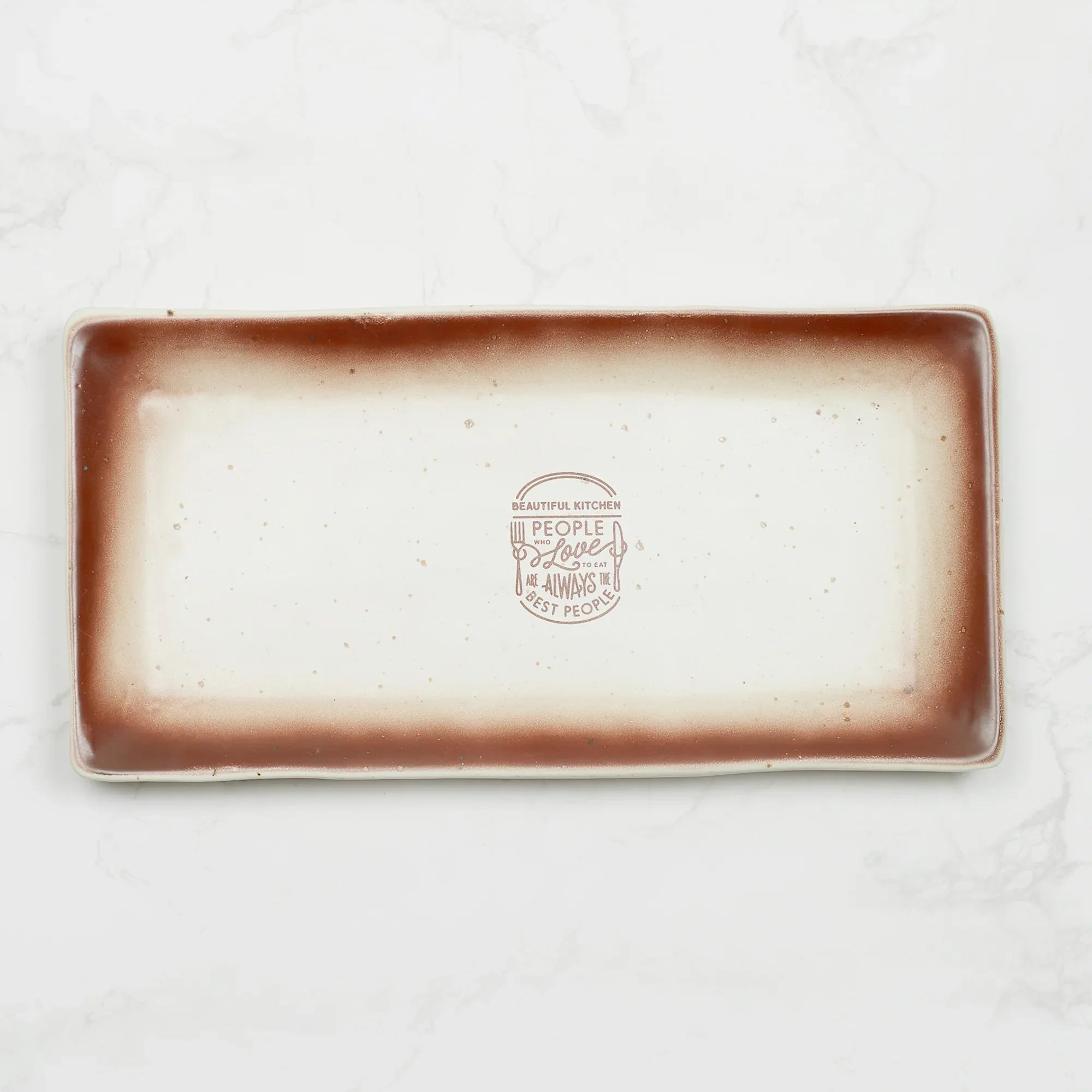 Beautiful Kitchen Studio Pottery Stoneware Serving Platter in Beige Colour - HomeTown