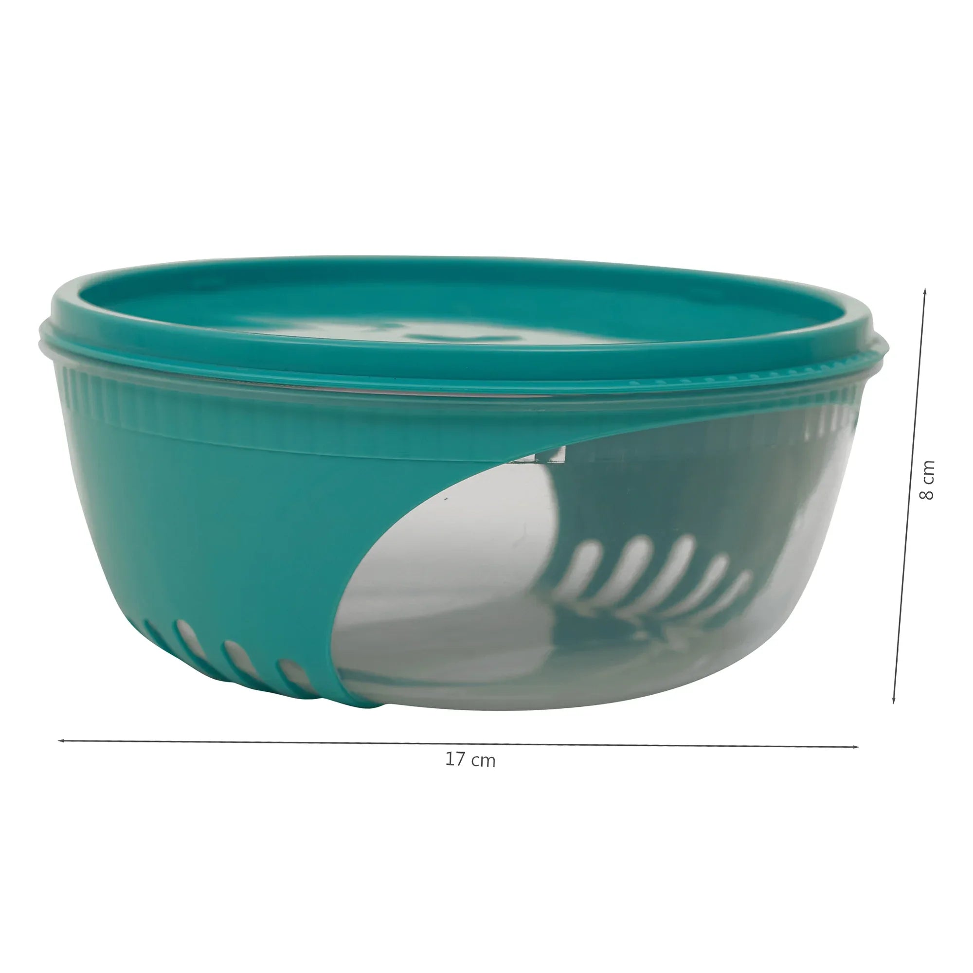 Kitchen Mate Food Storage Round Container 1150 Ml With Freezer & Microwave Safe & Bpa Free Set Of 3 in Teal Colour - HomeTown