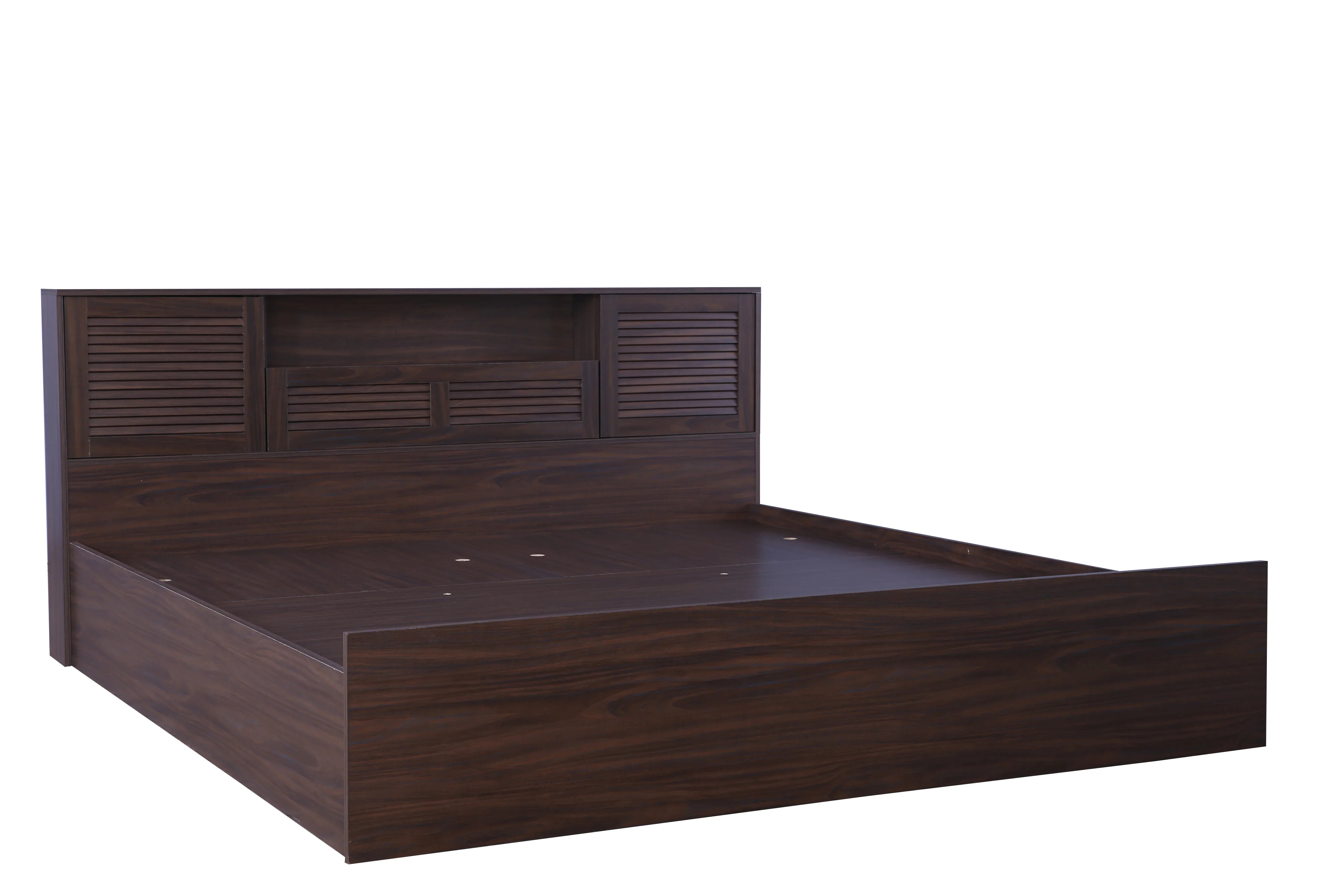 Bolton King Bed with Hydraulic storage in Walnut Colour - HomeTown