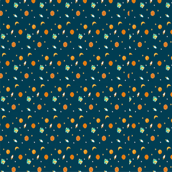 Astronuts Bamboo Cotton Queen Fitted Bedsheet in Multi Colour dimensions