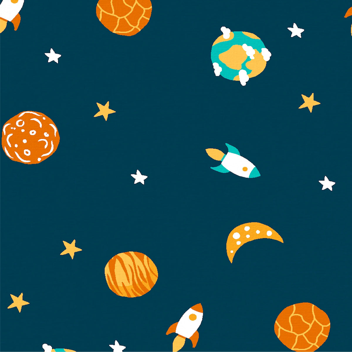 Astronuts Bamboo Cotton Single Fitted Bedsheet in Multi Colour - HomeTown