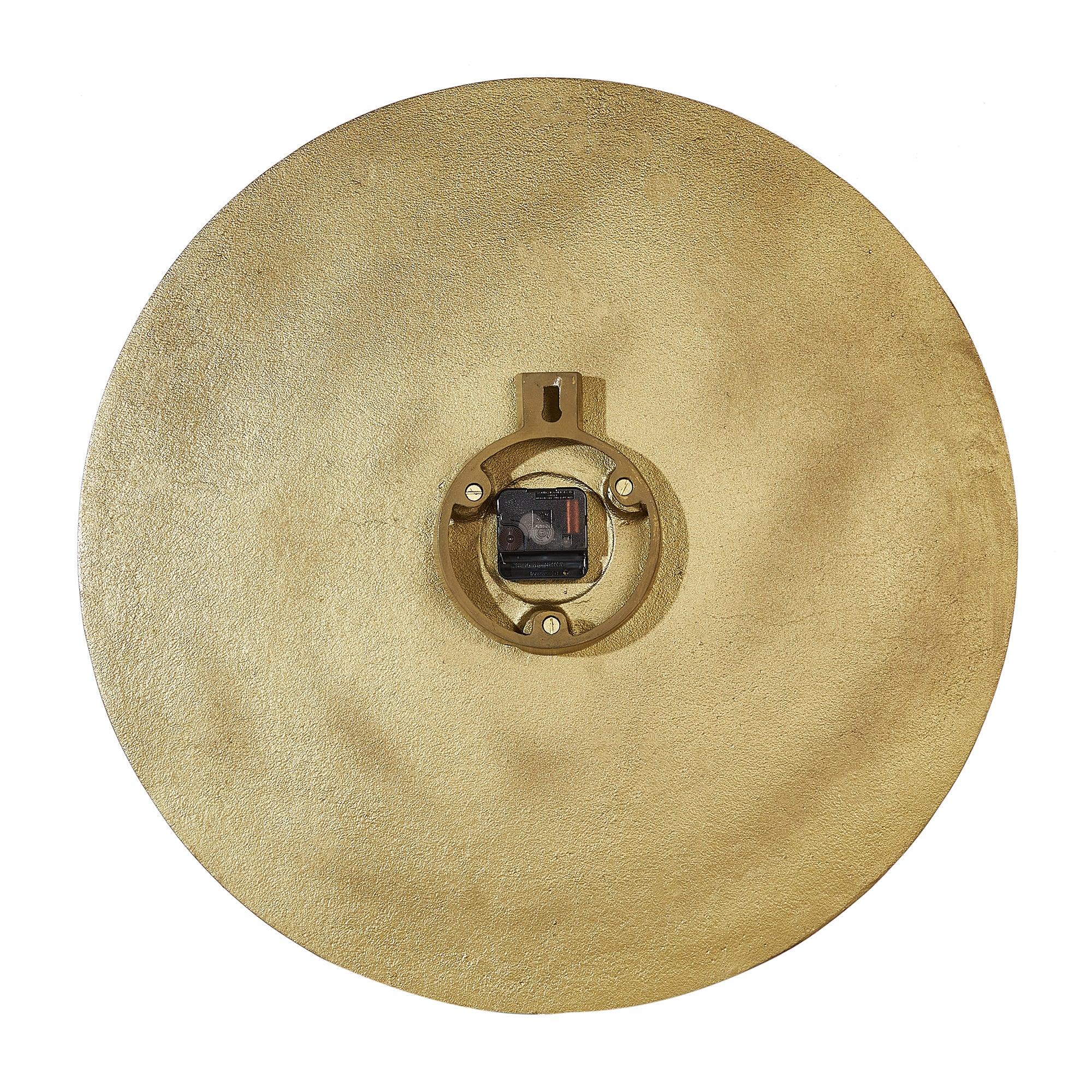 Magna Metal Clocks 58 Cm in Antique Gold Colour - HomeTown