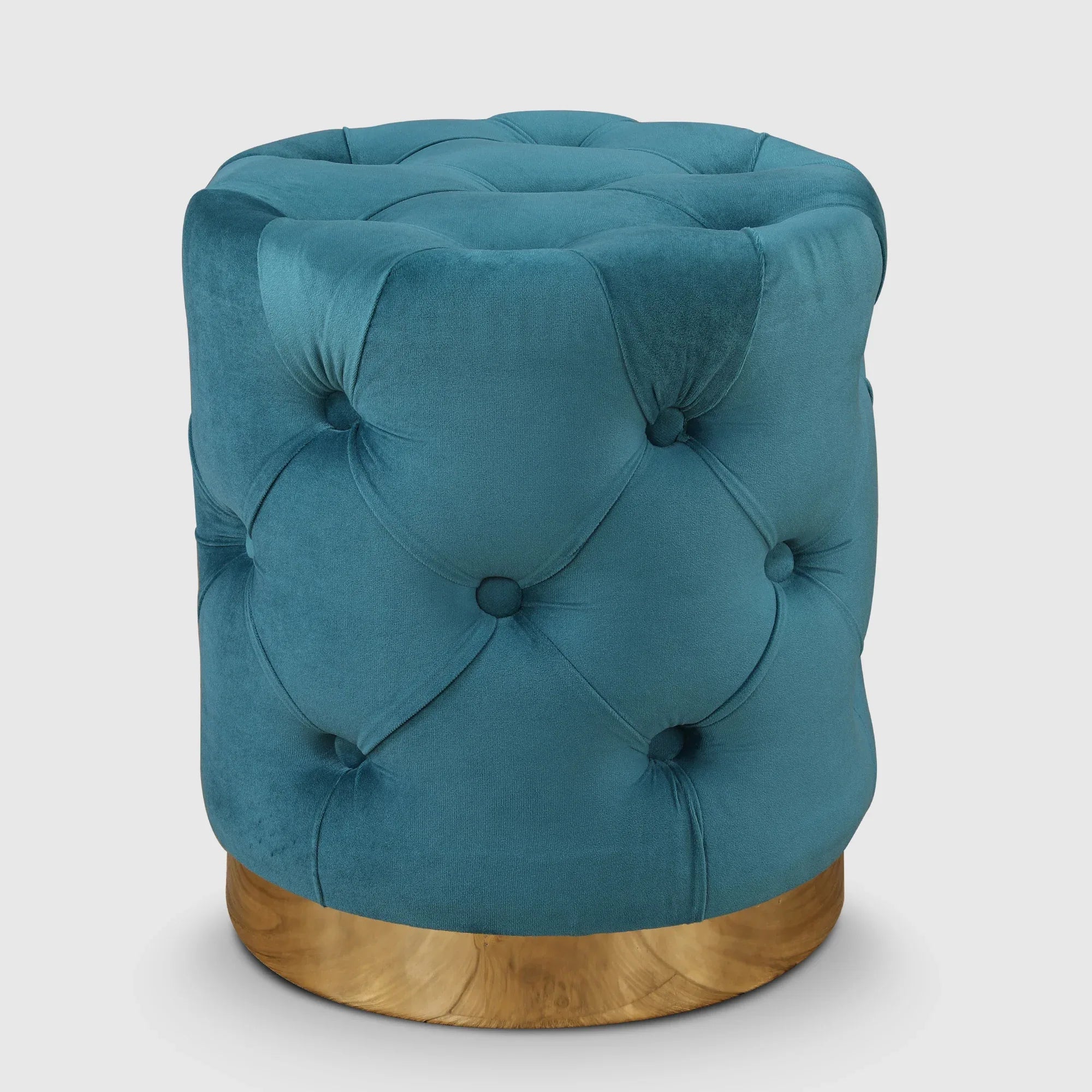 Chester Fabric Ottomans in Emerald Colour - HomeTown