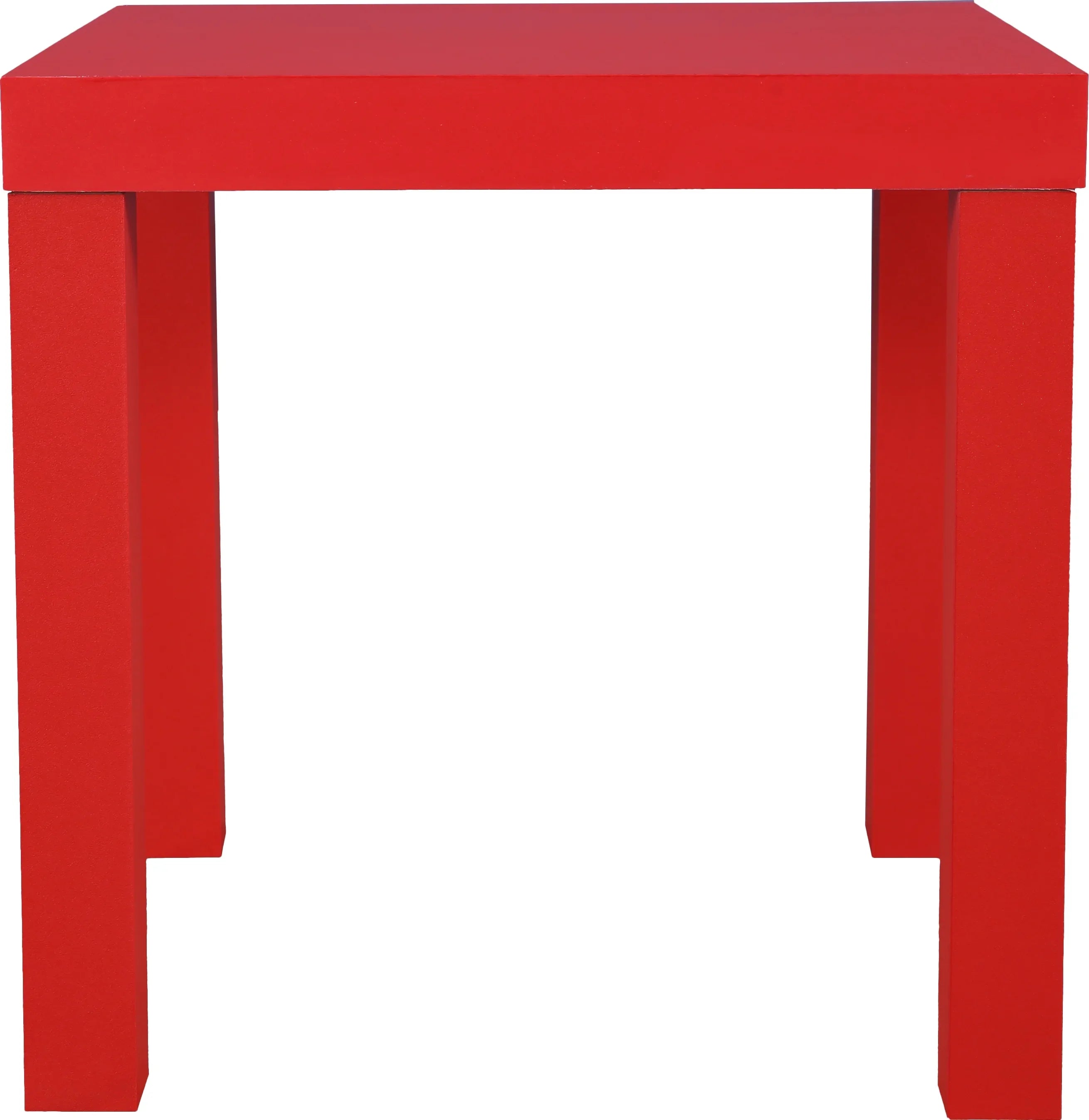 Larix Engineered Wood Side Table in Red Colour - HomeTown