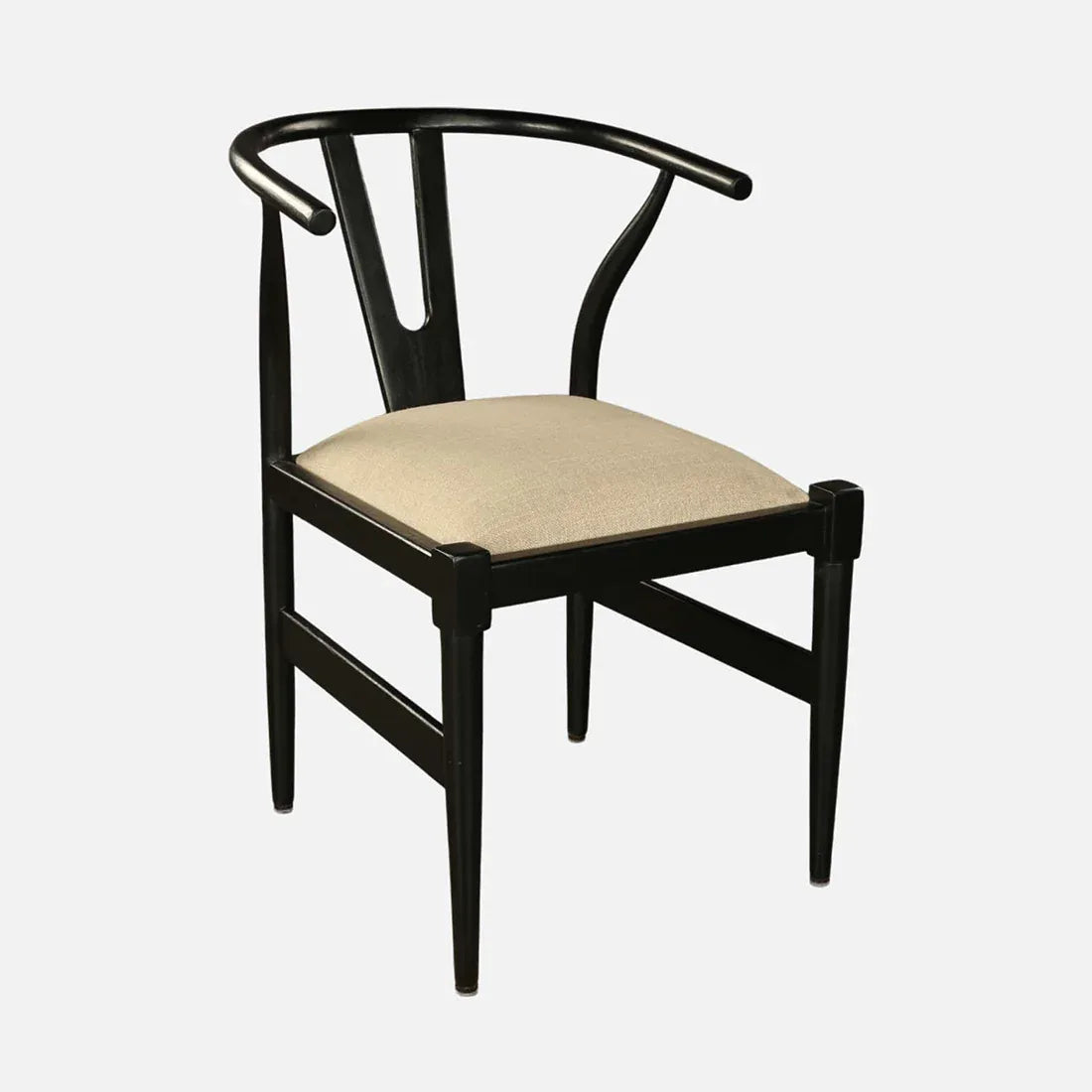 Kira Solidwood Wishbone Chair in Walnut Colour - HomeTown