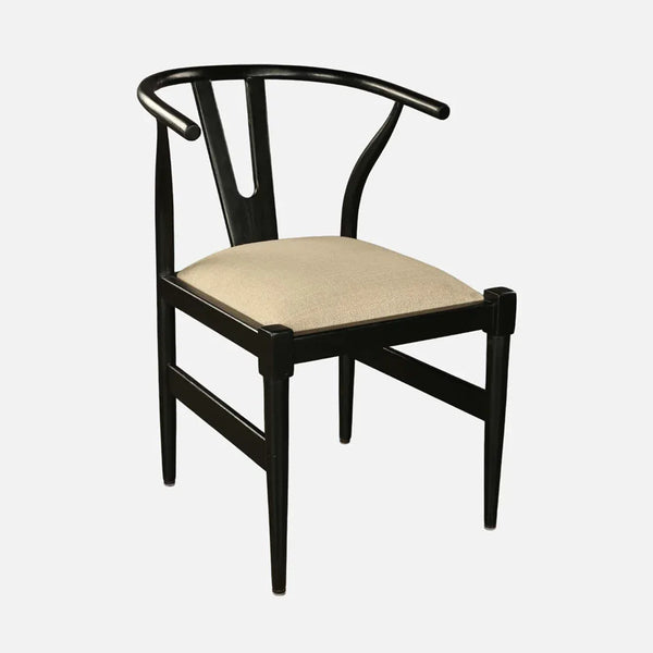 Kira Solidwood Wishbone Chair in Walnut Colour dimensions