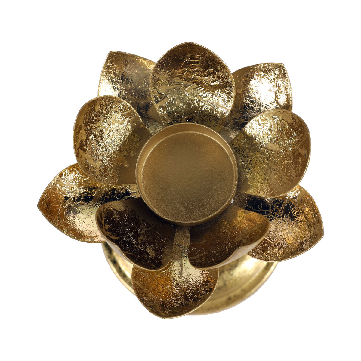 CGI Luxe Utsav Single Lotus Stand S Gold Finish | 111X1X13 cm