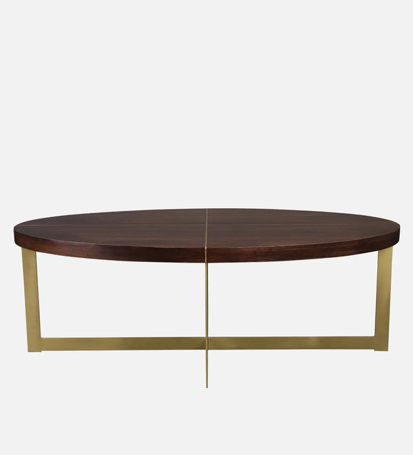 Augustin Solid Wood Center Table in Walnut Colour dimensions