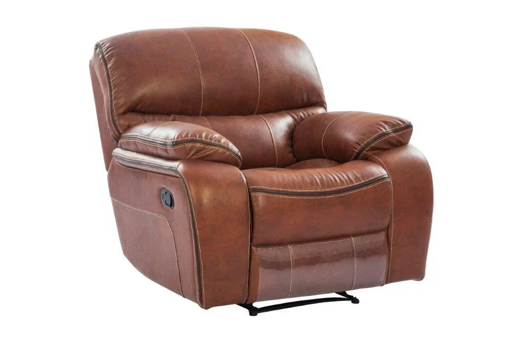 Tigris Leatherette Recliner In Brown Colour - HomeTown