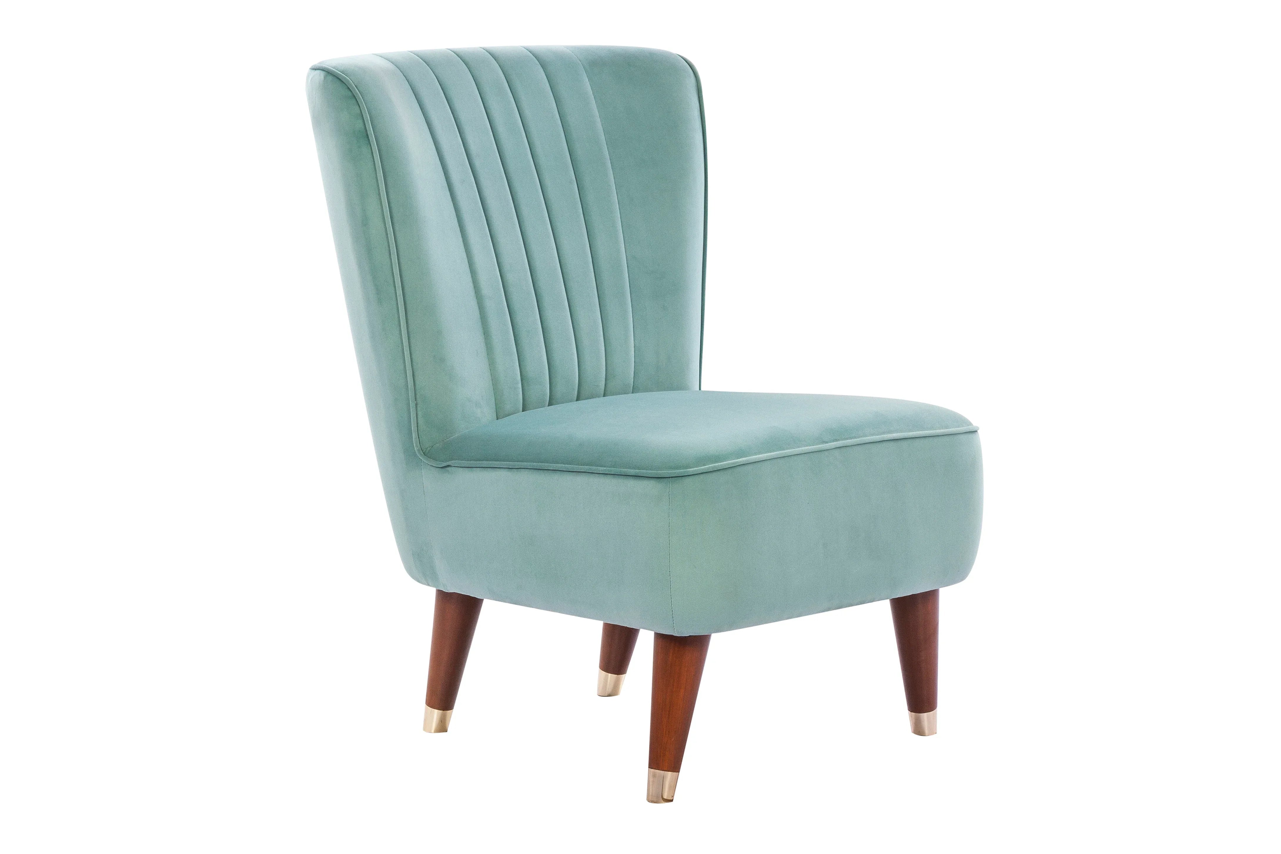 Jane Velvet Accent Chair in Teal Colour - HomeTown