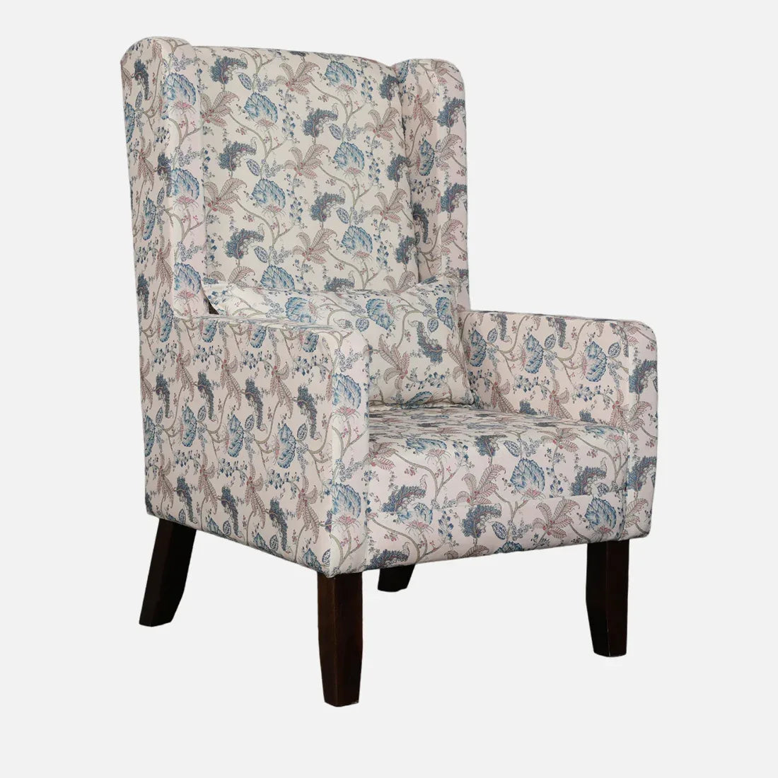 Daisy Fabric Wing Chair in Beige Colour - HomeTown