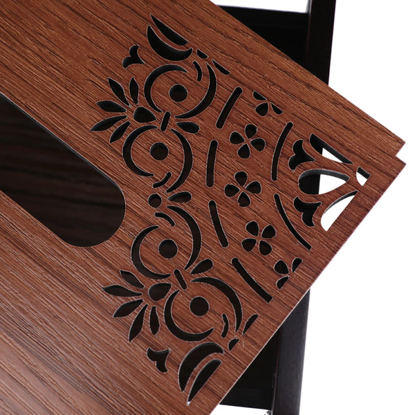 Reversible Dark Wenge Engineered Wood Tissue Holder in Multi Colour dimensions