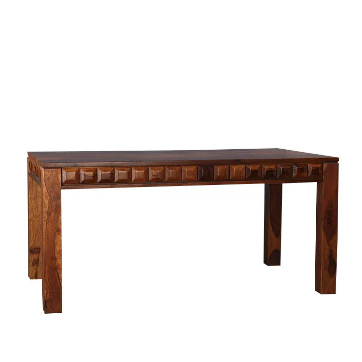 Woodrow Sheesham Wood(Rosewood) 6 Seater Dining Table in Honey Colour - HomeTown