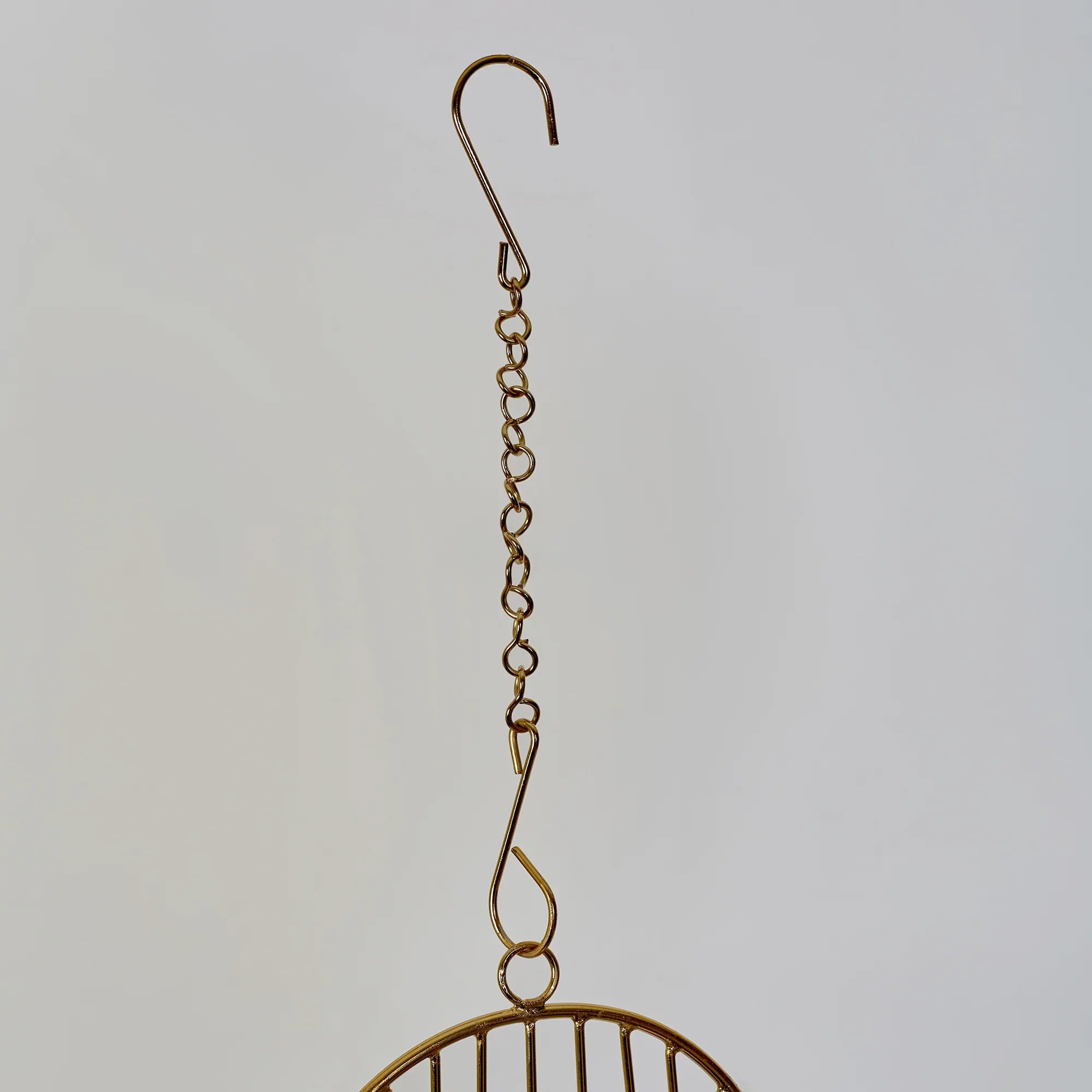 Artiskylar Metal Matt Finish Hanging Planter 58 Cm in Black and Gold Colour - HomeTown