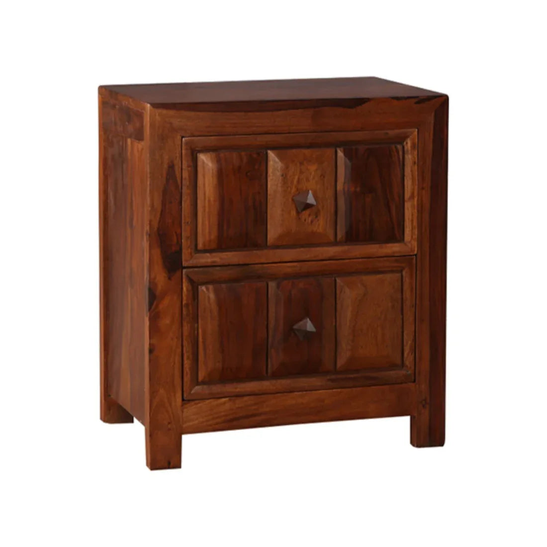 Woodrow Sheesham Wood(Rosewood) Night Stand in Honey Colour - HomeTown