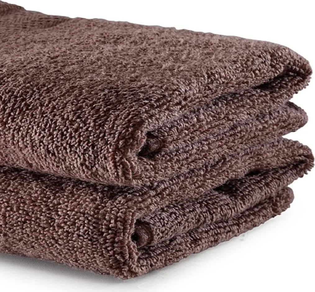 Paradiso Cotton Set Of 2 Hand Towel 40X60 Cm 500 Gsm in Chocolate Colour - HomeTown
