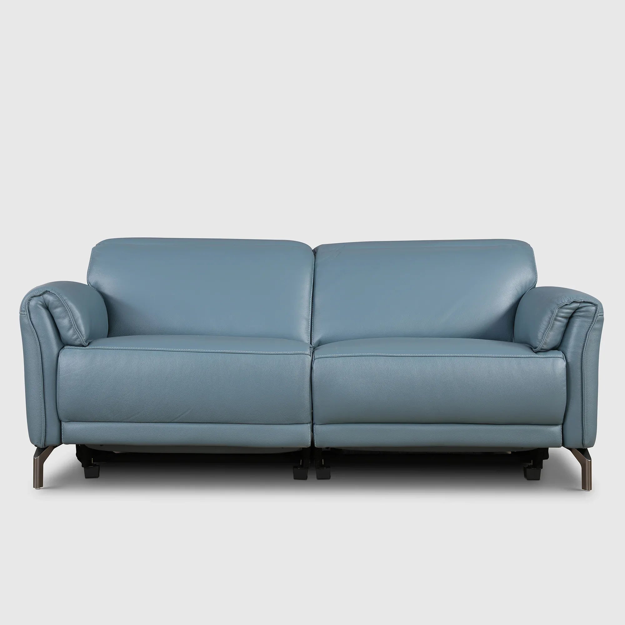 Emilia Half Leather Three seater Electric Recliner - HomeTown