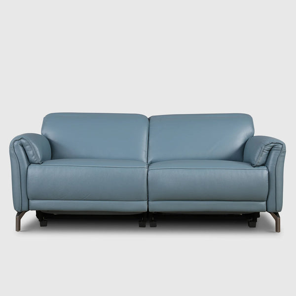 Emilia Half Leather | 3 Seater Electric Recliner | Blue dimensions