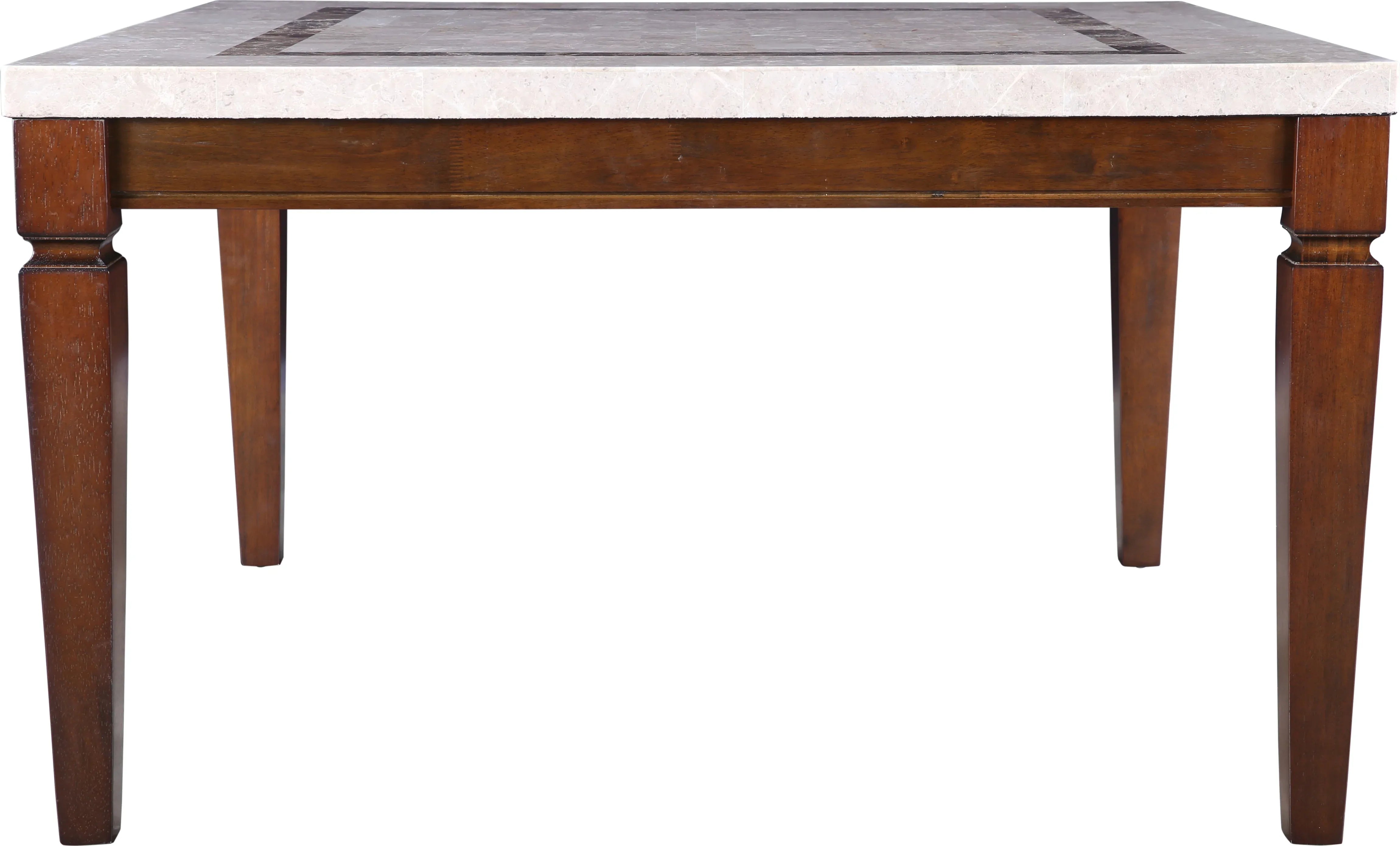 Bliss Marble Top 8 Seater Dining Table with Inlay in Beige Colour - HomeTown