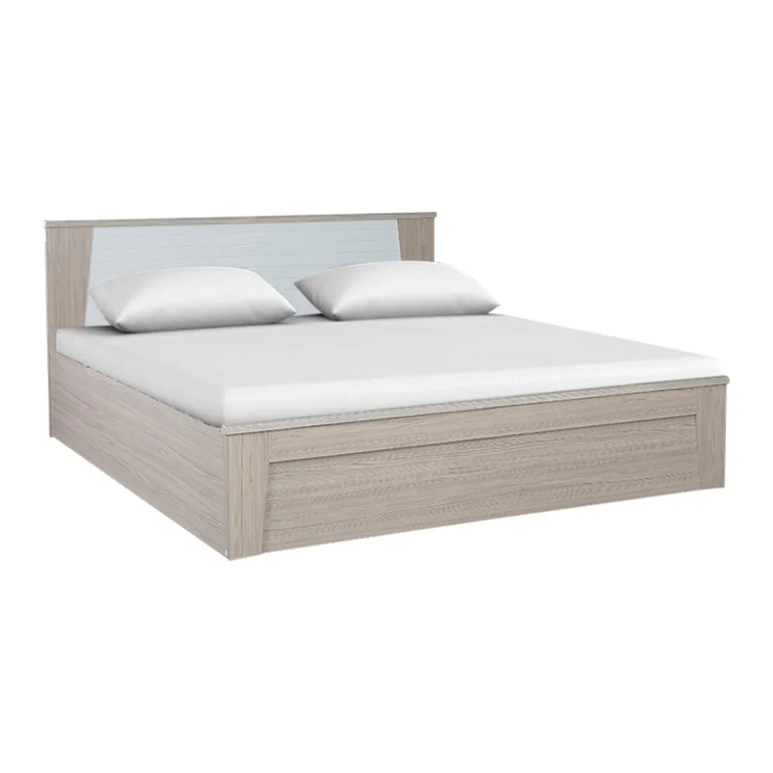 Ambra King bed with Hydraulic storage in Oak Colour - HomeTown