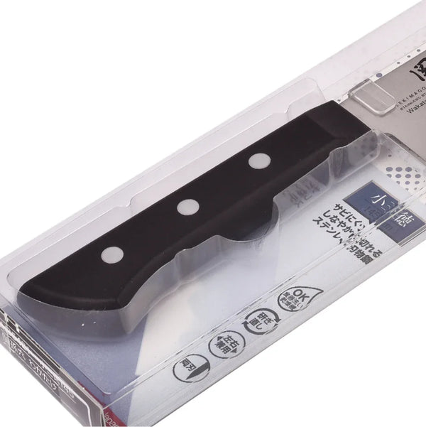 Watakake Small Santoku Stainless steel Premium Knife in Black Colour dimensions