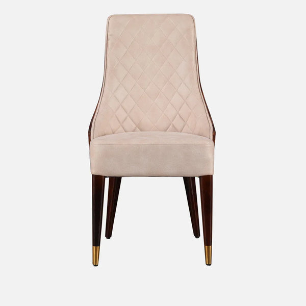 Delphine Dining Chair Set of 2 in Walnut Colour dimensions