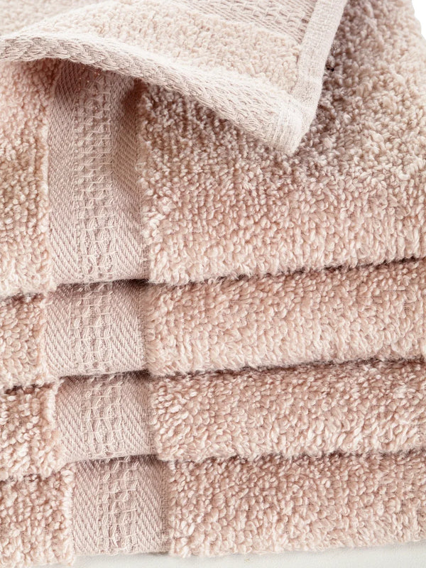 Paradiso Cotton Set Of 4 Face Towel 30X30 Cm 500 Gsm in Wheat Colour dimensions