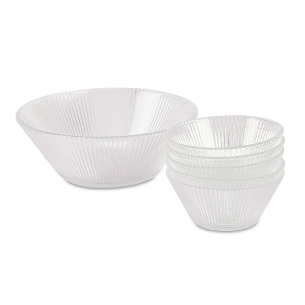 Sapphire  Pudding Bowl Set of 7 in Transparent Colour dimensions