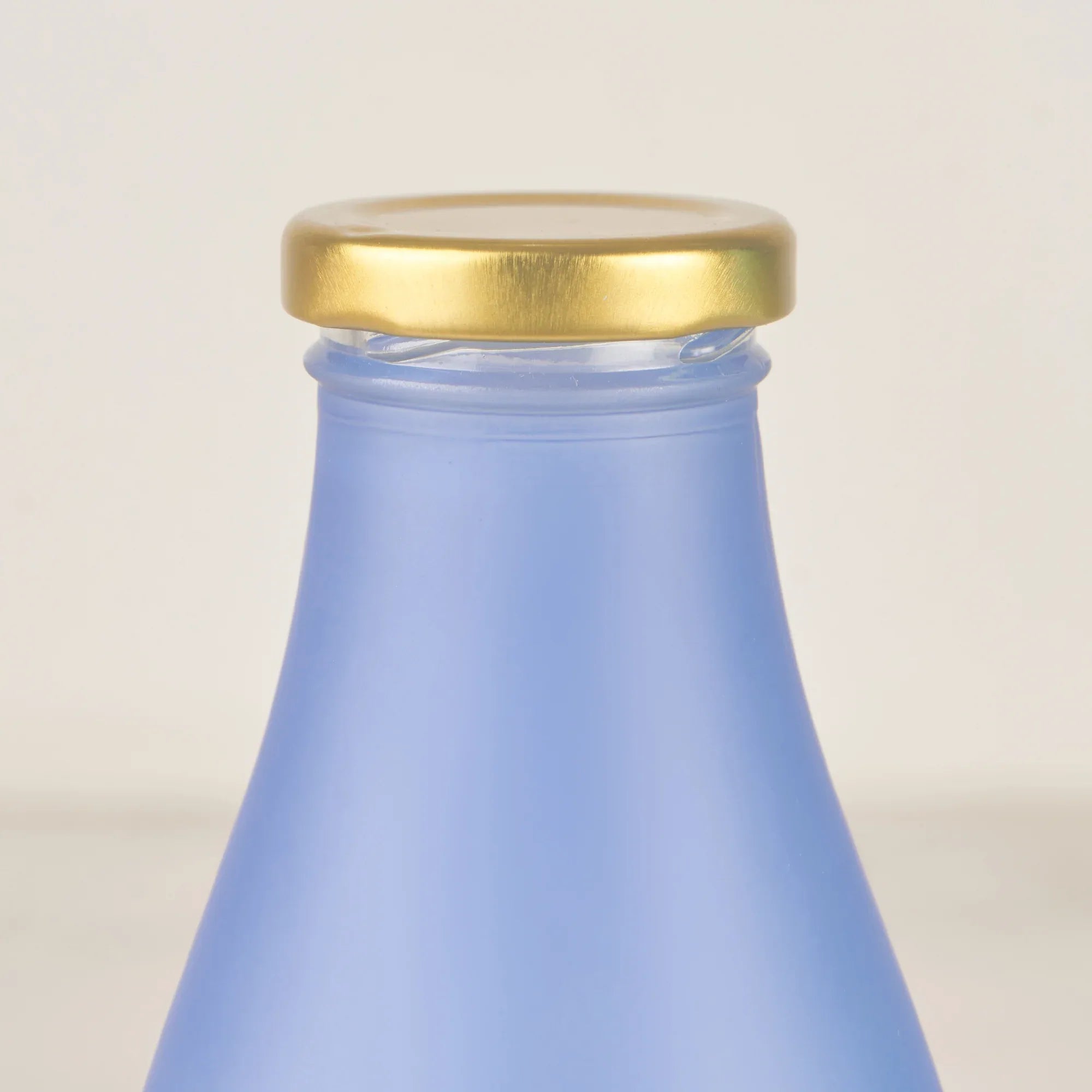 Good Life Glass Frosted Milk Bottle 1 Ltr in Blue Colour - HomeTown
