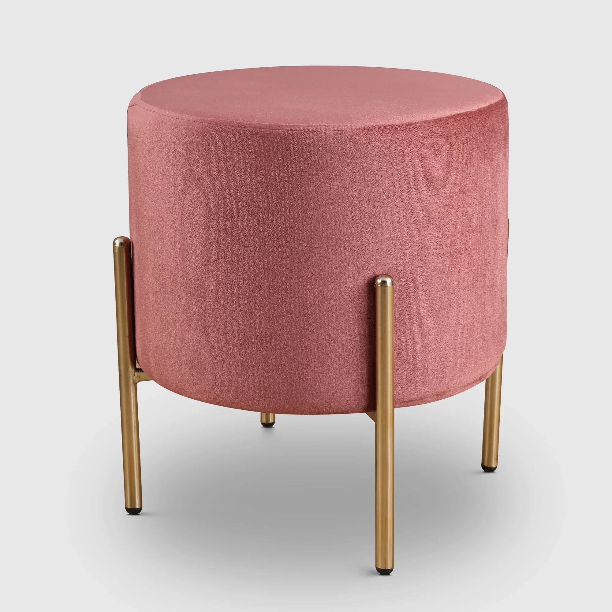 Elysia Fabric Ottomans in Blush Colour - HomeTown