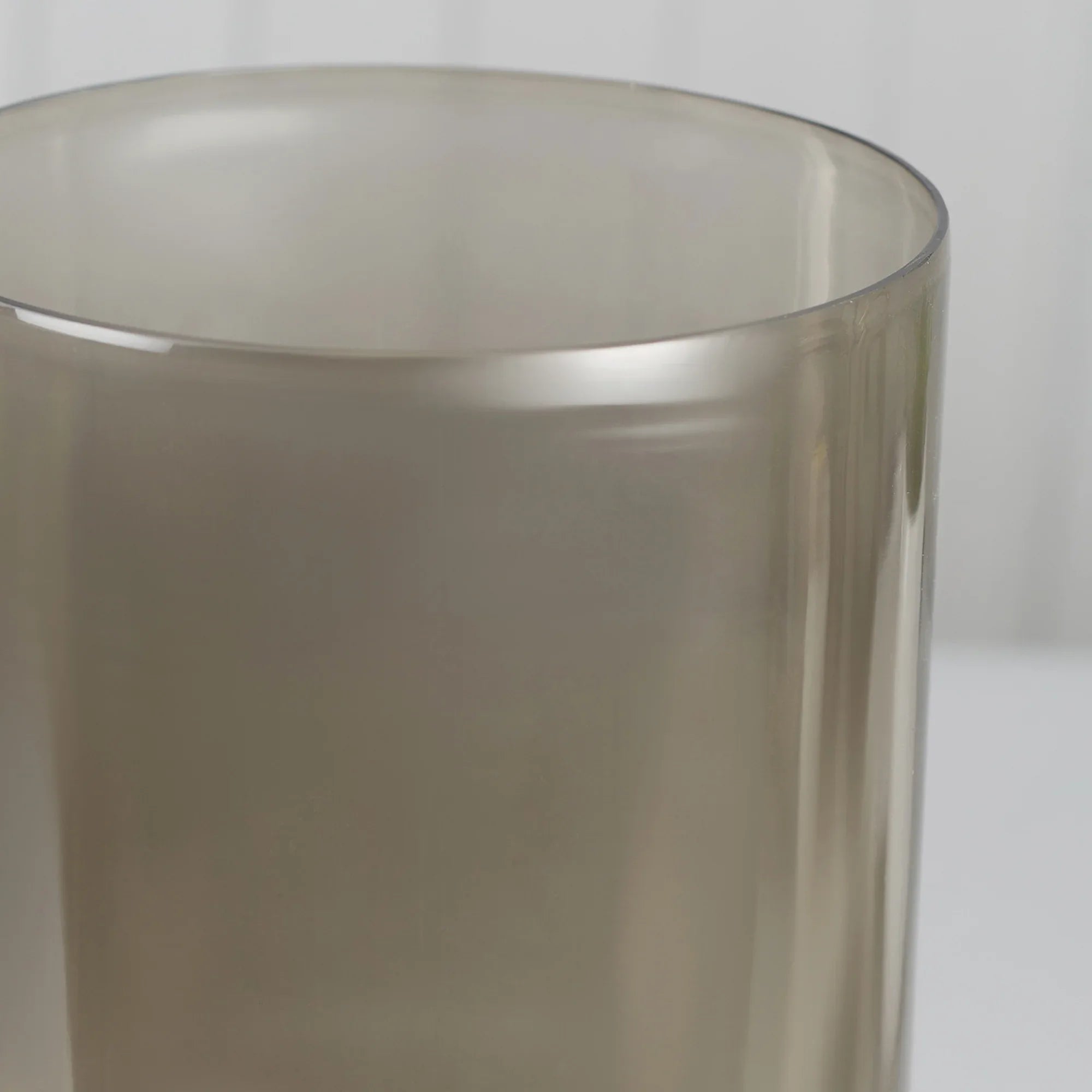 Zeus Iron and Glass Ombre Chimney Hurricane 17x35 Cm in Antique Gold & Black Colour - HomeTown