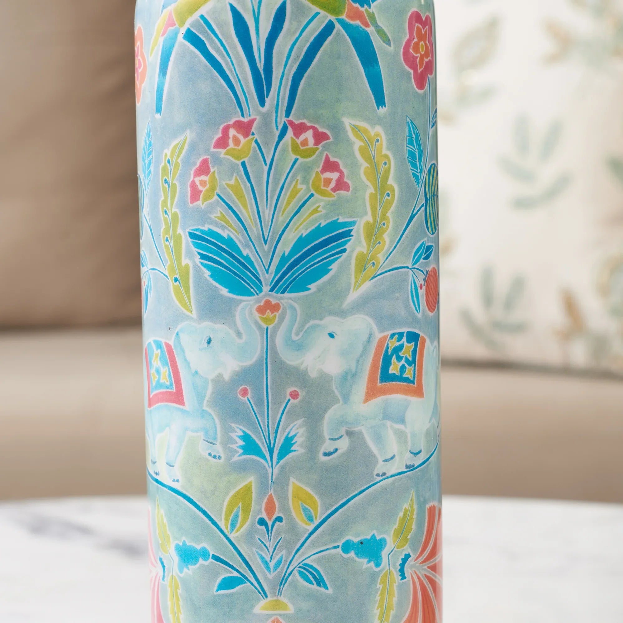 Anar Printed 1 Litre Copper Bottle Perfect Ayurvedic Copper Vessel For Sports, Fitness, Yoga - Natural Health Benefits in Multi Colour - HomeTown